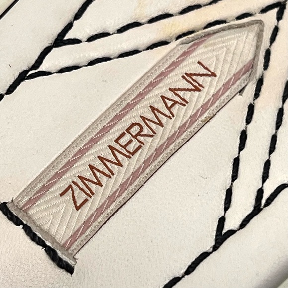 Zimmermann White Chubby Terry Towel Recreation Slides Slip On Sandals Women’s 38 - Picture 16 of 16